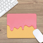 Pink Ice Cream Melted Print Mouse Pad