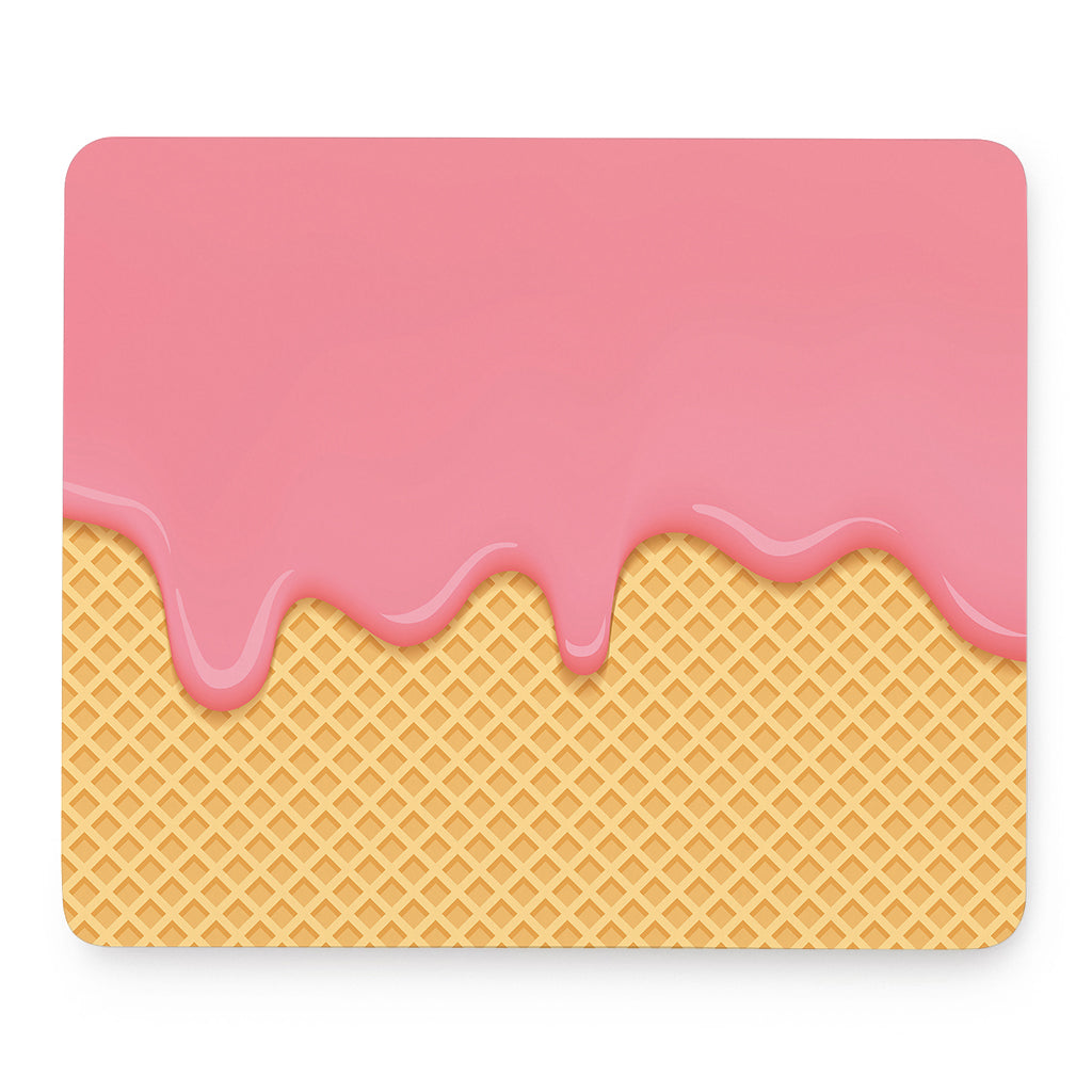 Pink Ice Cream Melted Print Mouse Pad
