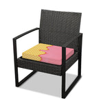 Pink Ice Cream Melted Print Outdoor Seat Cushion Cover