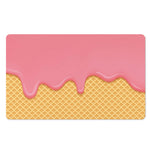 Pink Ice Cream Melted Print Polyester Doormat
