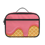 Pink Ice Cream Melted Print Portable Lunch Bag