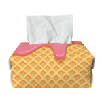 Pink Ice Cream Melted Print Rectangle Tissue Box Cover