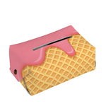 Pink Ice Cream Melted Print Rectangle Tissue Box Cover
