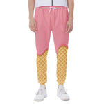 Pink Ice Cream Melted Print Scuba Joggers