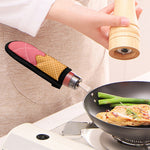 Pink Ice Cream Melted Print Skillet Handle Cover