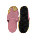 Pink Ice Cream Melted Print Slippers