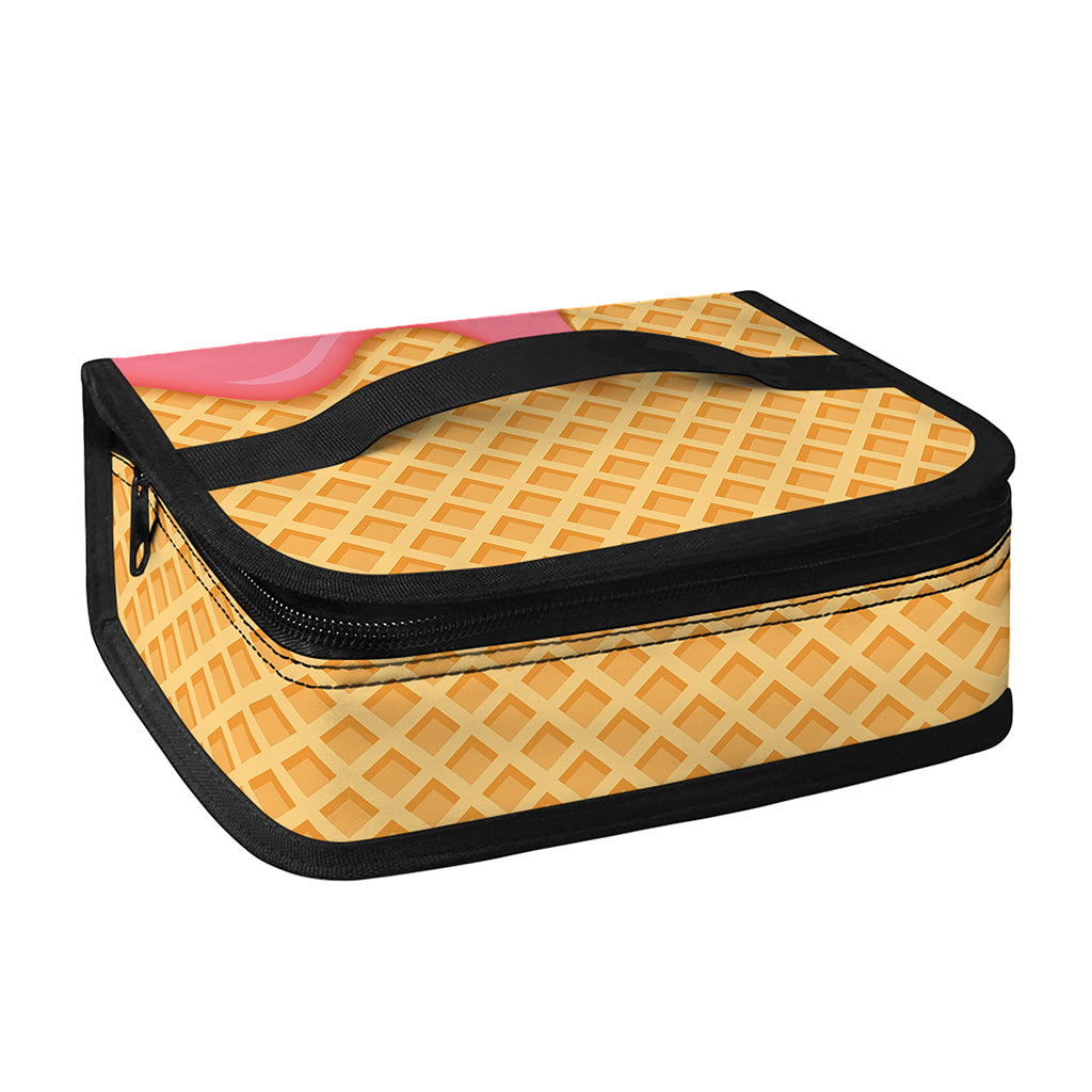 Pink Ice Cream Melted Print Small Lunch Bag