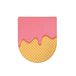Pink Ice Cream Melted Print Toilet Lid Cover