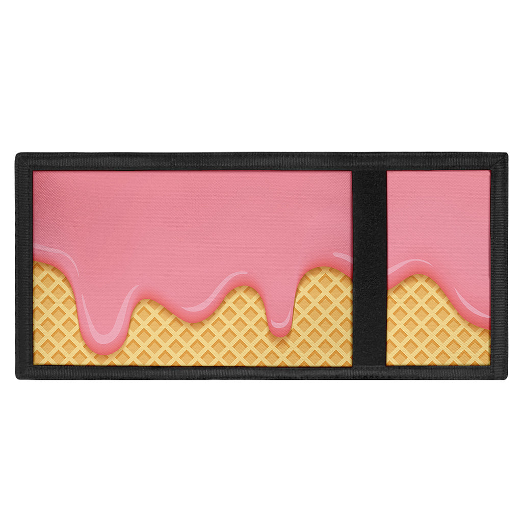 Pink Ice Cream Melted Print Trifold Wallet