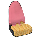Pink Ice Cream Melted Print Waterproof Car Seat Cover