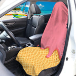 Pink Ice Cream Melted Print Waterproof Car Seat Cover