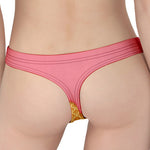Pink Ice Cream Melted Print Women's Thong