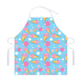 Pink Ice Cream Pattern Print Adjustable Apron