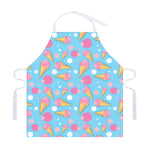 Pink Ice Cream Pattern Print Adjustable Apron