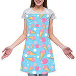 Pink Ice Cream Pattern Print Adjustable Apron