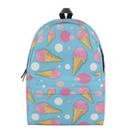 Pink Ice Cream Pattern Print Backpack