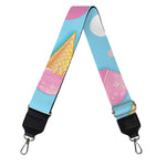 Pink Ice Cream Pattern Print Bag Strap