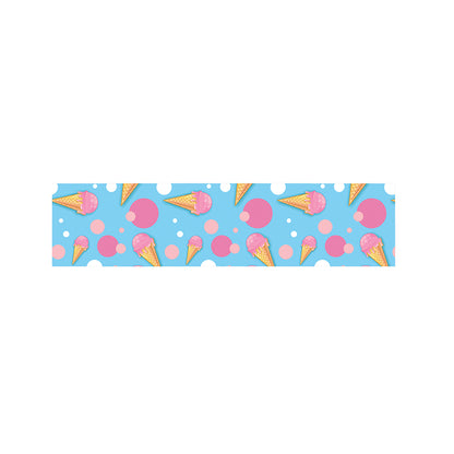 Pink Ice Cream Pattern Print Bed Runner