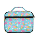 Pink Ice Cream Pattern Print Briefcase Bible Bag