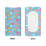 Pink Ice Cream Pattern Print Changing Pad Cover