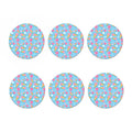 Pink Ice Cream Pattern Print Coaster Set