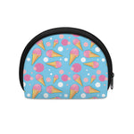 Pink Ice Cream Pattern Print Coin Purse