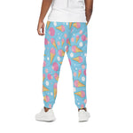 Pink Ice Cream Pattern Print Cotton Pants