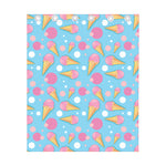 Pink Ice Cream Pattern Print Curtain