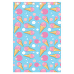 Pink Ice Cream Pattern Print Curtain