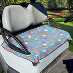 Pink Ice Cream Pattern Print Golf Cart Seat Cover
