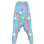 Pink Ice Cream Pattern Print Hammer Pants