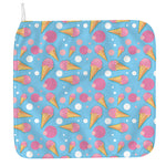 Pink Ice Cream Pattern Print Hand Towel