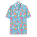Pink Ice Cream Pattern Print Hawaiian Shirt
