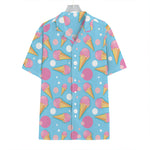 Pink Ice Cream Pattern Print Hawaiian Shirt