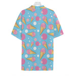 Pink Ice Cream Pattern Print Hawaiian Shirt