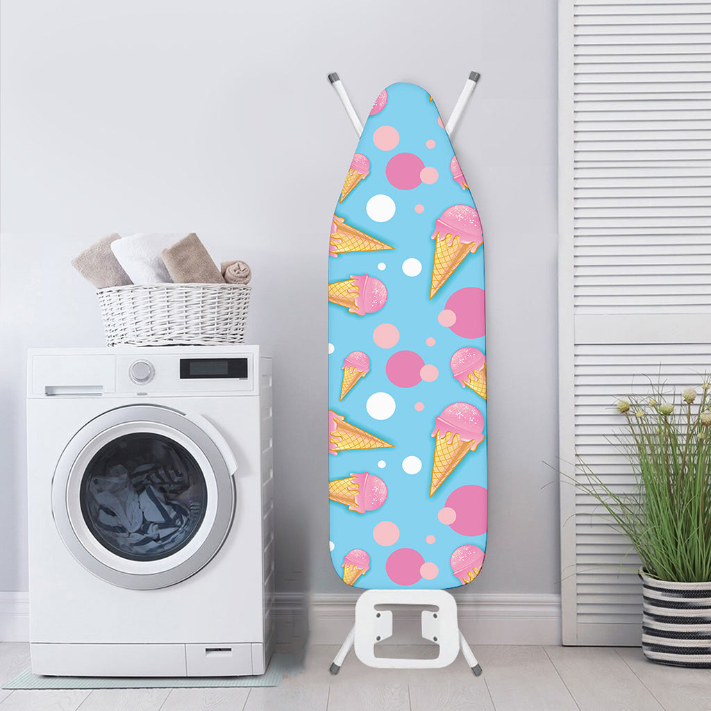 Pink Ice Cream Pattern Print Ironing Board Cover