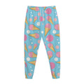 Pink Ice Cream Pattern Print Jogger Pants