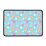 Pink Ice Cream Pattern Print Kitchen Mat