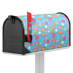 Pink Ice Cream Pattern Print Mailbox Cover