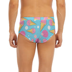 Pink Ice Cream Pattern Print Men's Briefs