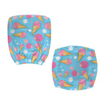 Pink Ice Cream Pattern Print Office Chair Cover