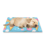 Pink Ice Cream Pattern Print Pet Cooling Mat Cover