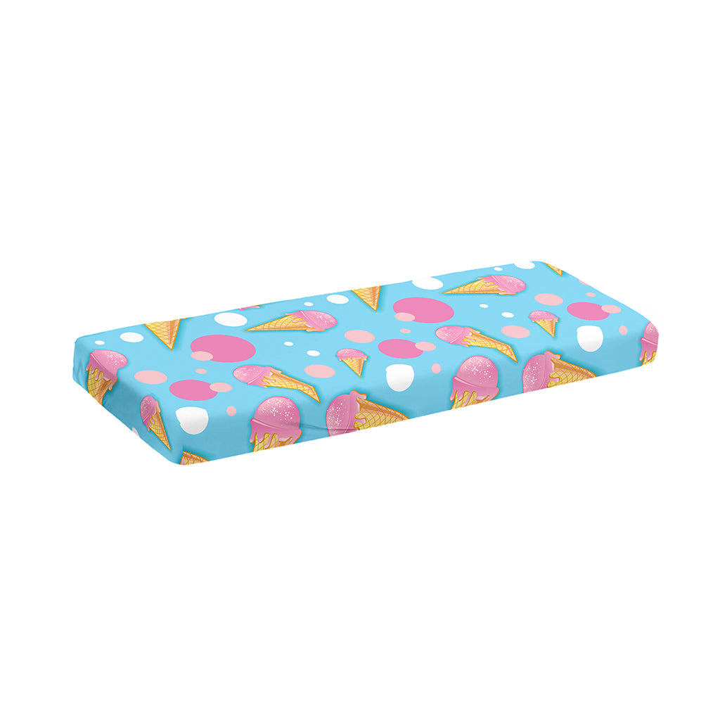 Pink Ice Cream Pattern Print Piano Keyboard Cover