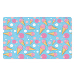 Pink Ice Cream Pattern Print Polyester Doormat