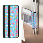 Pink Ice Cream Pattern Print Refrigerator Handle Covers