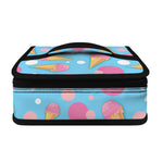 Pink Ice Cream Pattern Print Small Lunch Bag