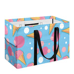 Pink Ice Cream Pattern Print Utility Tote Bag