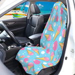 Pink Ice Cream Pattern Print Waterproof Car Seat Cover