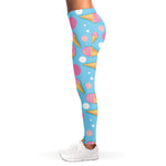 Pink Ice Cream Pattern Print Women's Leggings