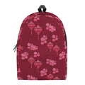 Pink Japanese Lantern Pattern Print School Backpack